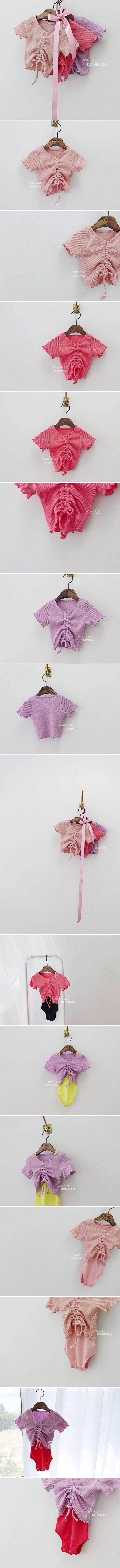 Dominico - Korean Children Fashion - #Kfashion4kids - Short Sleeve String Ballet Tee - 2