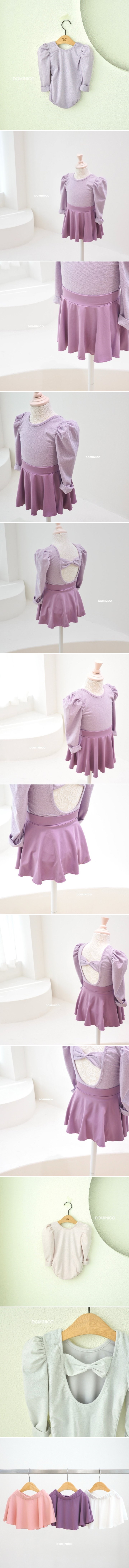 Dominico - Korean Children Fashion - #childrensboutique - Pearl Ribbon Leotard - 2