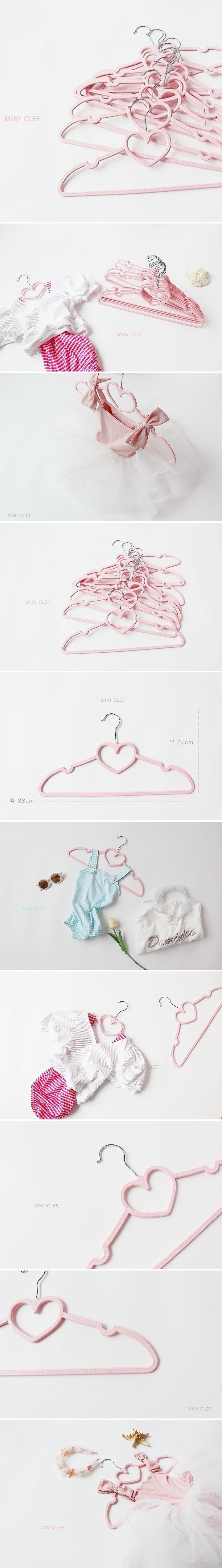 Dominico - Korean Children Fashion - #kidsshorts - Heart Hanger Set