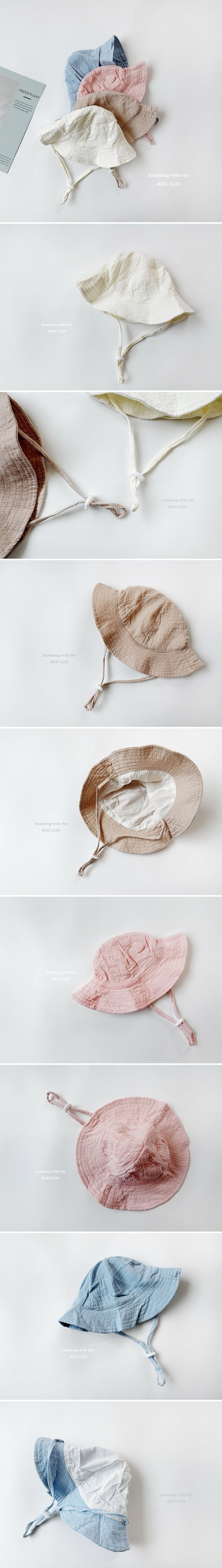 Dominico - Korean Children Fashion - #stylishchildhood - Crinkled Bucket Hat (KIDS)