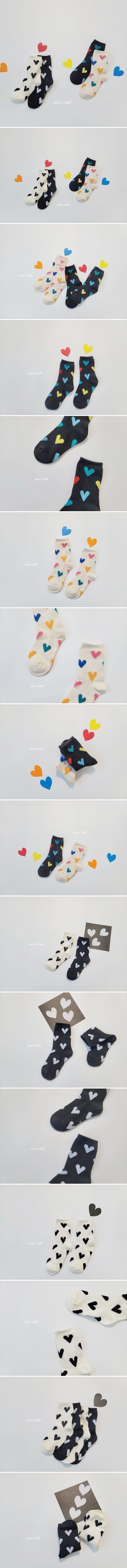 Dominico - Korean Children Fashion - #todddlerfashion - Pom-Pom Heart Socks - 2