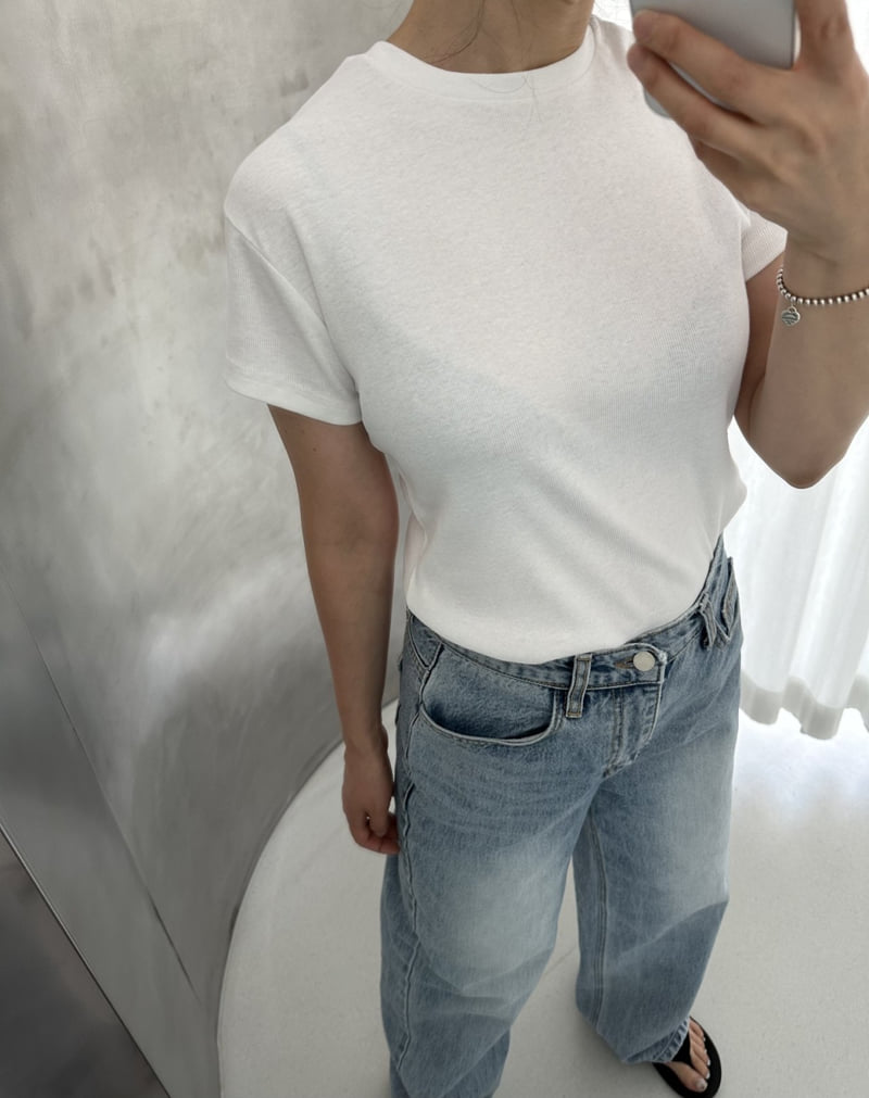 Dress U - Korean Women Fashion - #momslook - Tencel Ribbed Tee - 12