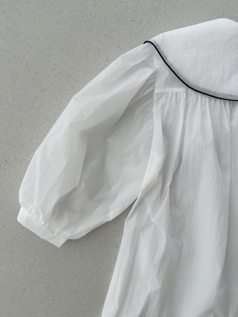 Dress U - Korean Women Fashion - #momslook - Lady Big Collar Blouse - 5