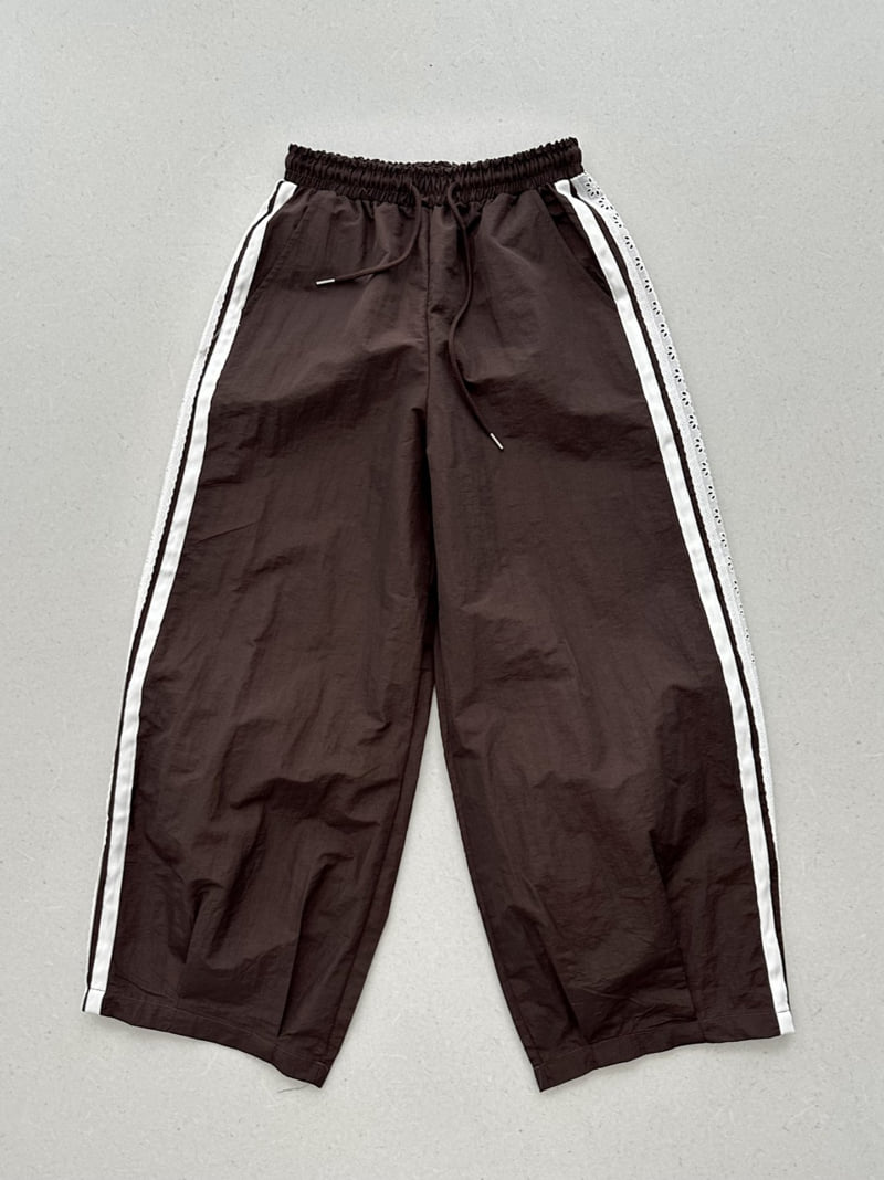 Dress U - Korean Women Fashion - #momslook - Lace Track Pants