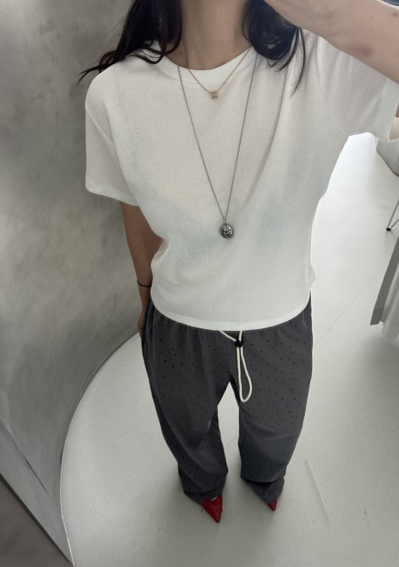 Dress U - Korean Women Fashion - #momslook - Dane Cushion Tee - 12