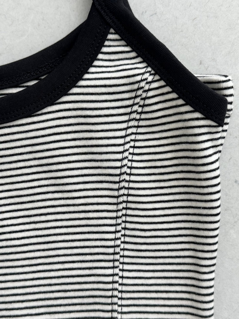 Dress U - Korean Women Fashion - #momslook - Stripe Sleeveless - 5