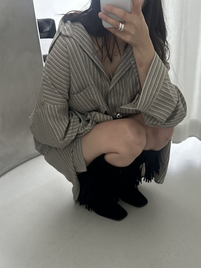 Dress U - Korean Women Fashion - #momslook - ST Oversized Shirt - 10