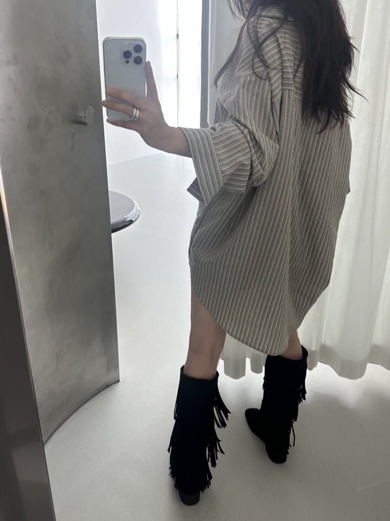Dress U - Korean Women Fashion - #momslook - ST Oversized Shirt - 9