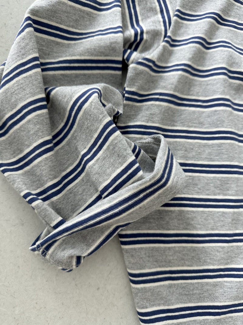 Dress U - Korean Women Fashion - #romanticstyle - Off-Shoulder Stripe Tee - 6