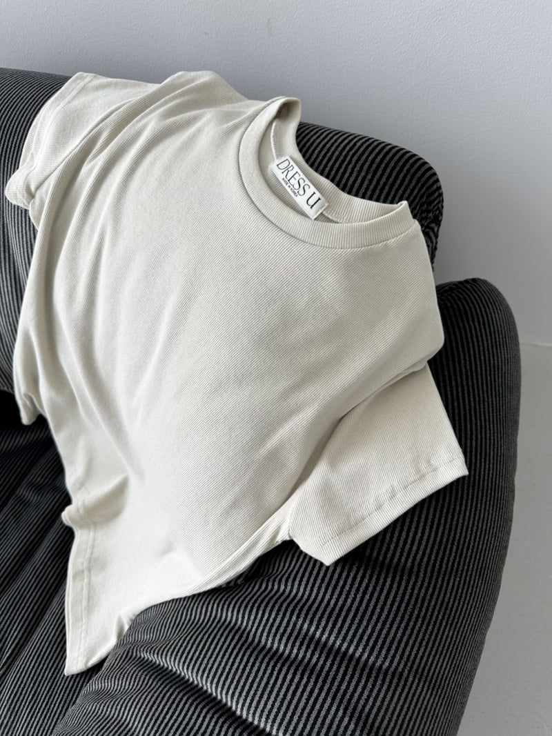 Dress U - Korean Women Fashion - #shopsmall - Tencel Ribbed Tee - 5
