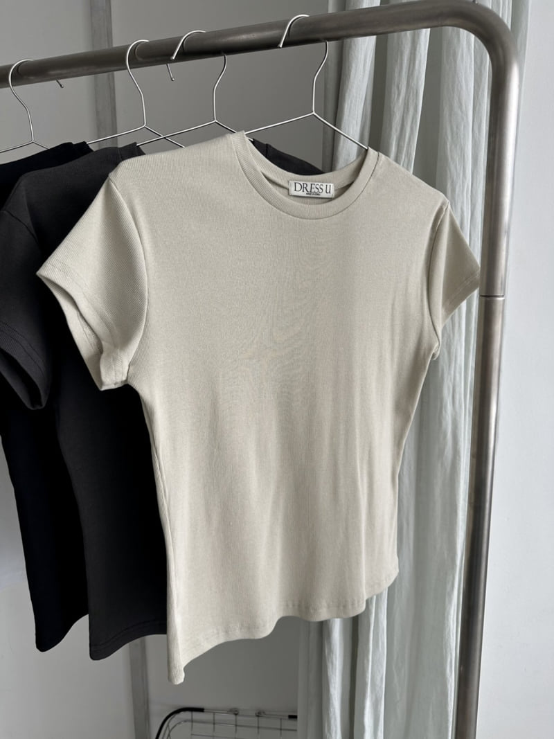 Dress U - Korean Women Fashion - #thatsdarling - Tencel Ribbed Tee - 6