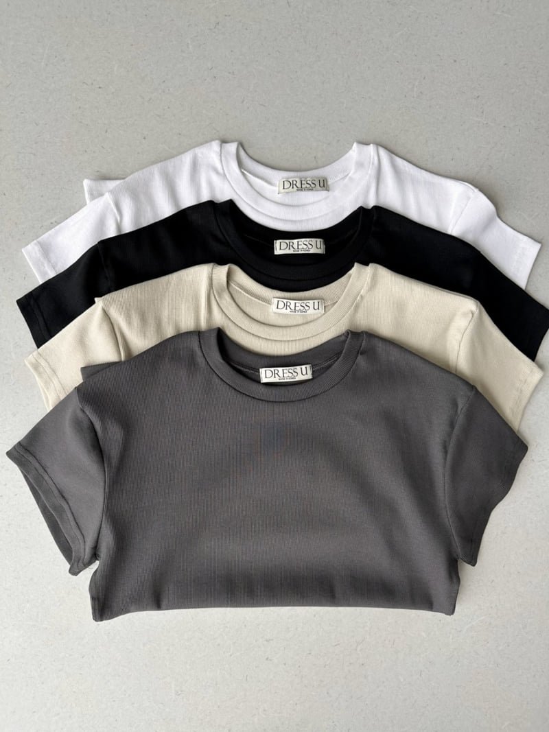Dress U - Korean Women Fashion - #thelittlethings - Tencel Ribbed Tee - 7