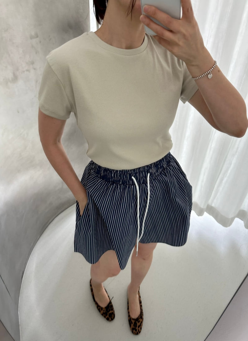 Dress U - Korean Women Fashion - #womensfashion - Tencel Ribbed Tee - 9