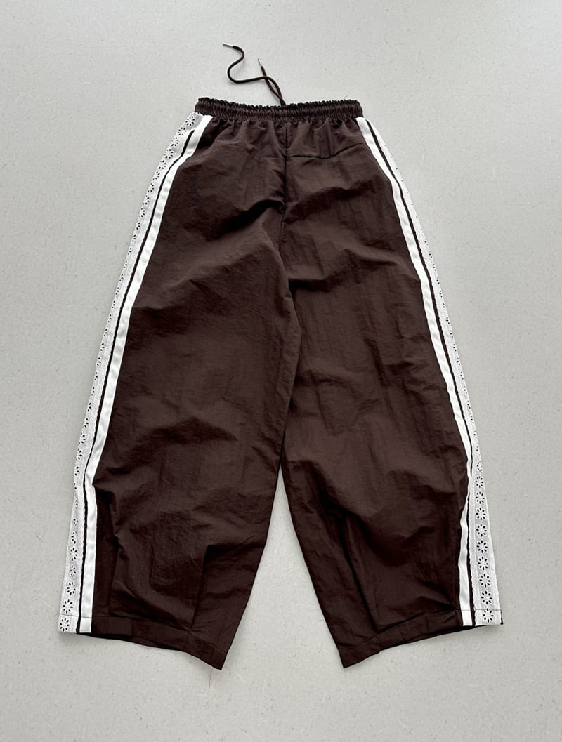 Dress U - Korean Women Fashion - #womensfashion - Lace Track Pants - 2