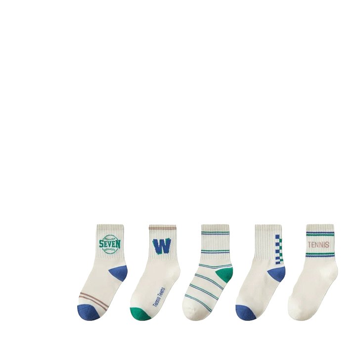 Dudie - Korean Children Fashion - #Kfashion4kids - DoubleU Set (set of 5) - 8