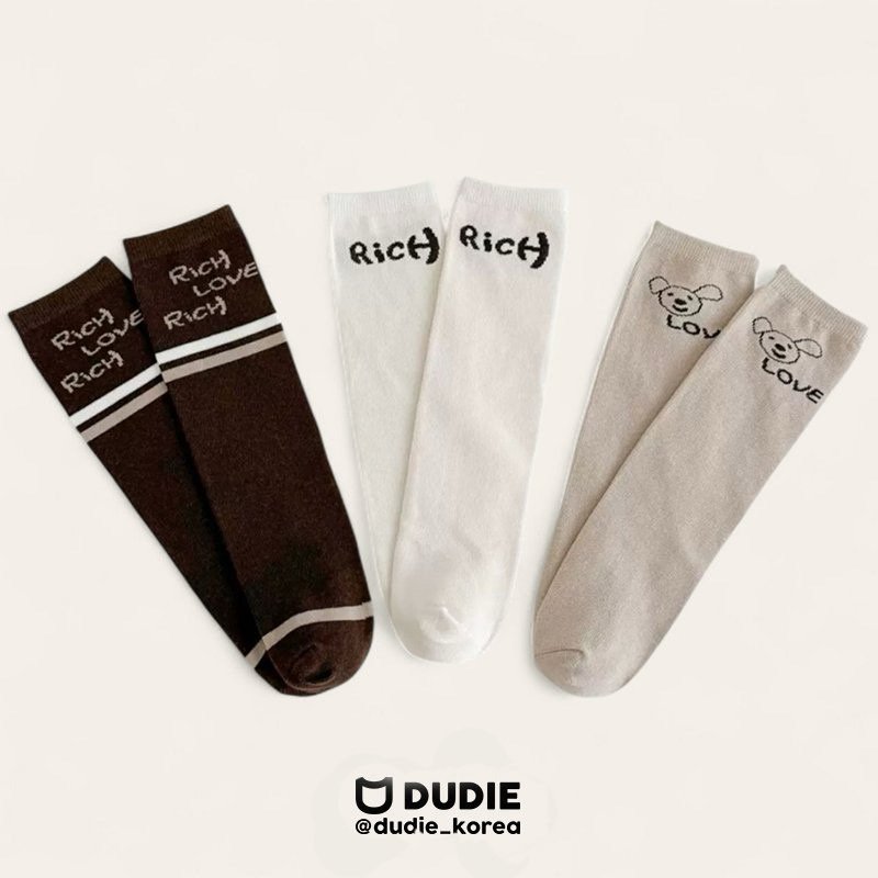 Dudie - Korean Children Fashion - #Kfashion4kids - Rich Set (set of 3)