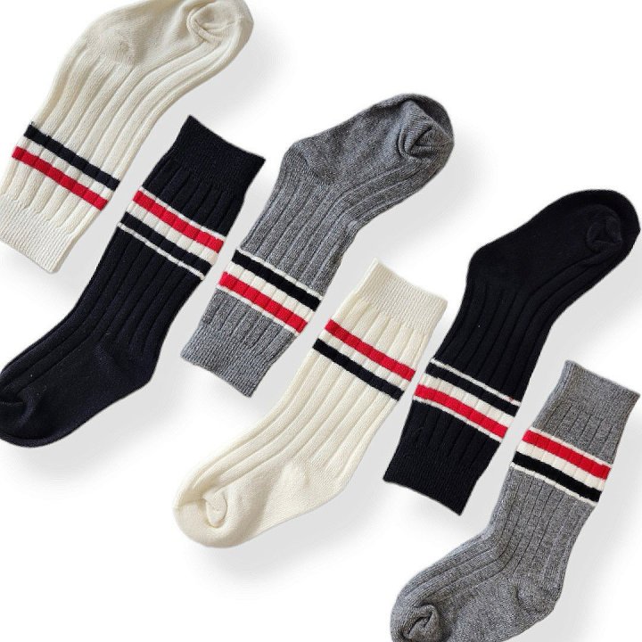 Dudie - Korean Children Fashion - #childofig - Long Two-Line Set (set of 3) - 3