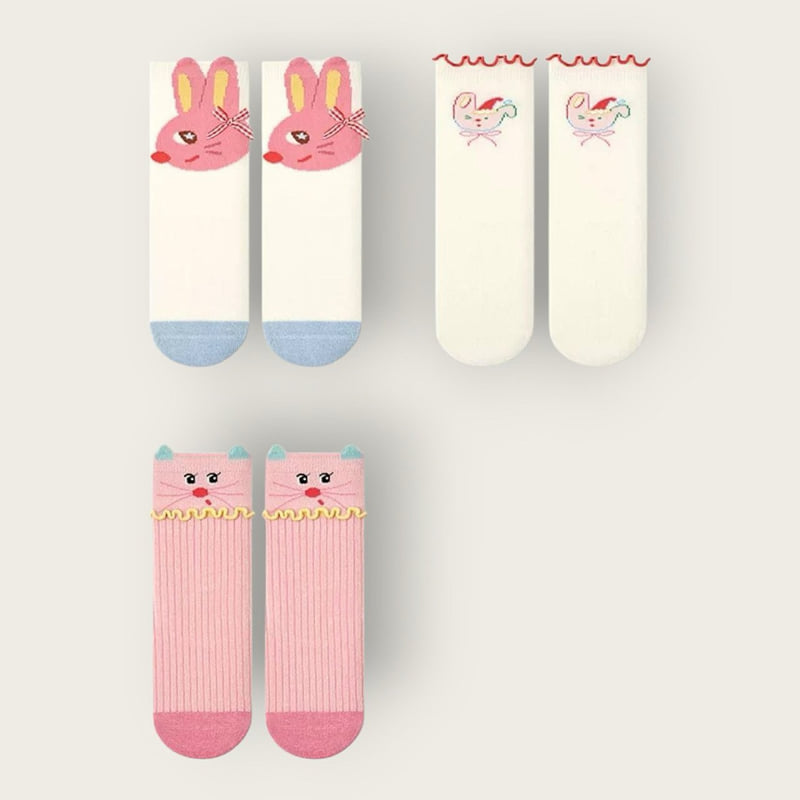 Dudie - Korean Children Fashion - #childofig - Cute Bunny Set (set of 3) - 2