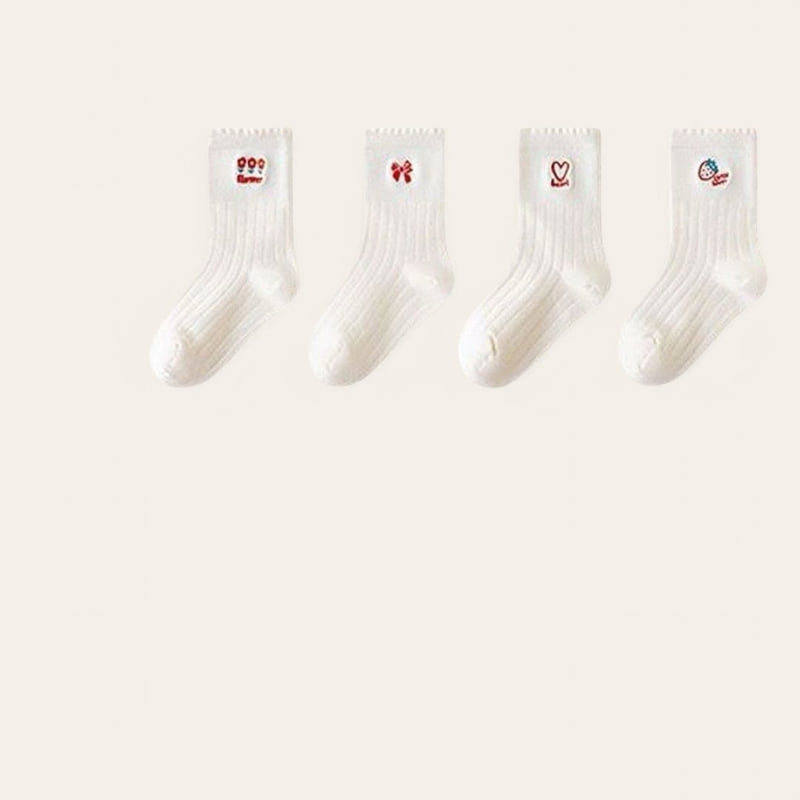 Dudie - Korean Children Fashion - #childrensboutique - Cutie Set (set of 4) - 3
