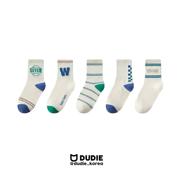 Dudie - Korean Children Fashion - #childrensboutique - DoubleU Set (set of 5)