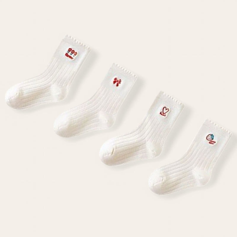 Dudie - Korean Children Fashion - #childrensboutique - Cutie Set (set of 4) - 4