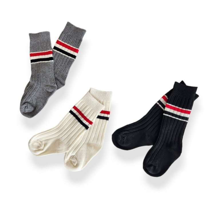 Dudie - Korean Children Fashion - #kidsstore - Long Two-Line Set (set of 3) - 10