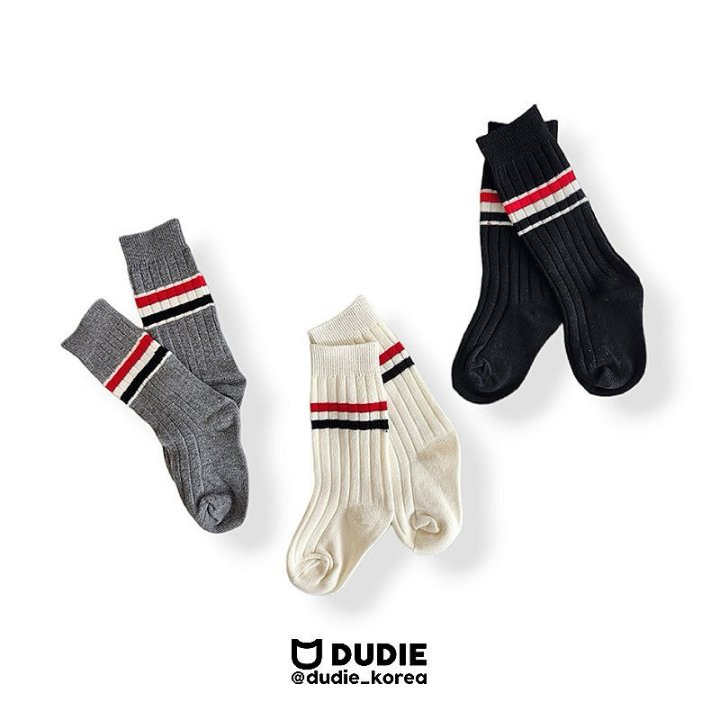 Dudie - Korean Children Fashion - #kidzfashiontrend - Long Two-Line Set (set of 3) - 11
