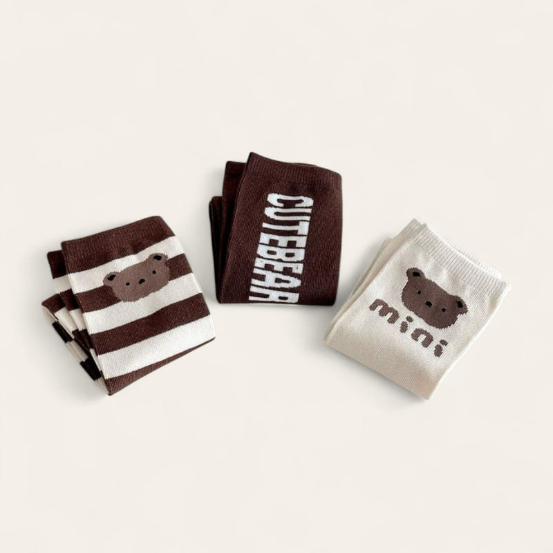 Dudie - Korean Children Fashion - #kidzfashiontrend - Mini Bear Set (set of 3) - 2