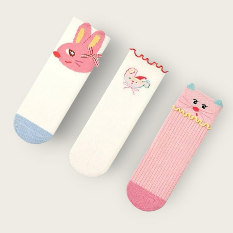 Dudie - Korean Children Fashion - #kidzfashiontrend - Cute Bunny Set (set of 3) - 9
