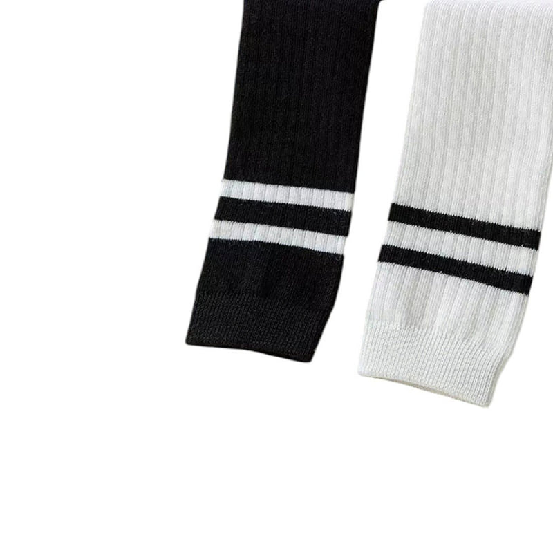 Dudie - Korean Children Fashion - #minifashionista - Two-Line Socks Set (set of 2) - 6