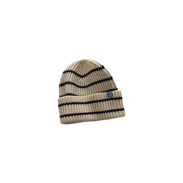 Dudie - Korean Children Fashion - #minifashionista - R Stripe Beanie - 4
