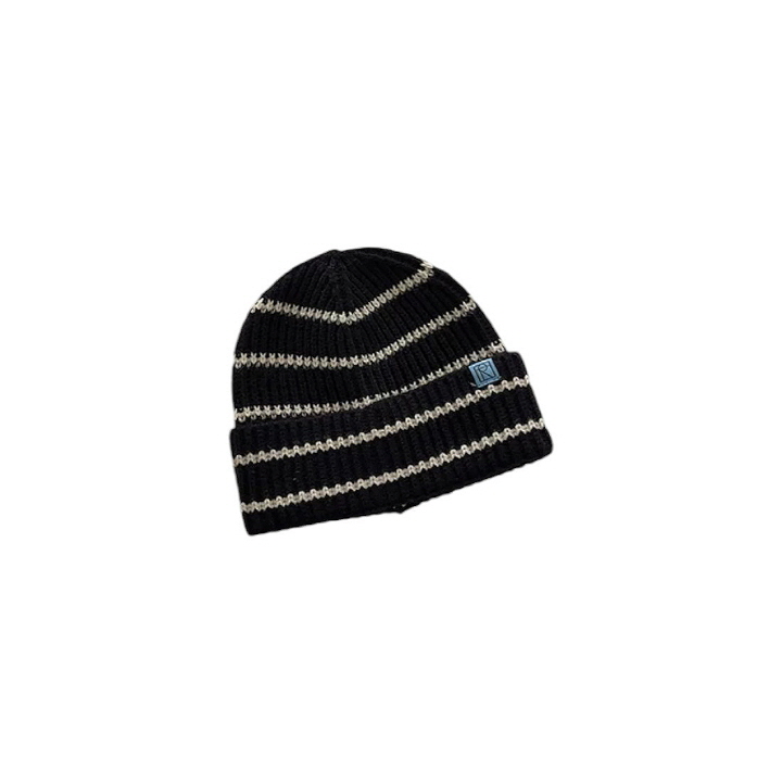 Dudie - Korean Children Fashion - #stylishchildhood - R Stripe Beanie - 7