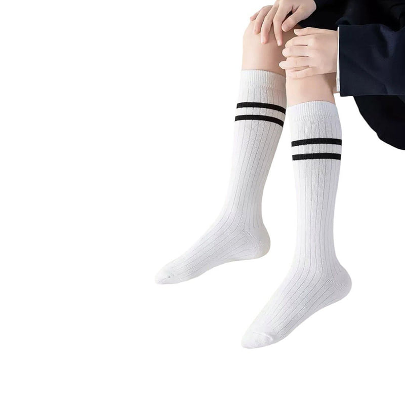 Dudie - Korean Children Fashion - #toddlerclothing - Two-Line Socks Set (set of 2) - 9