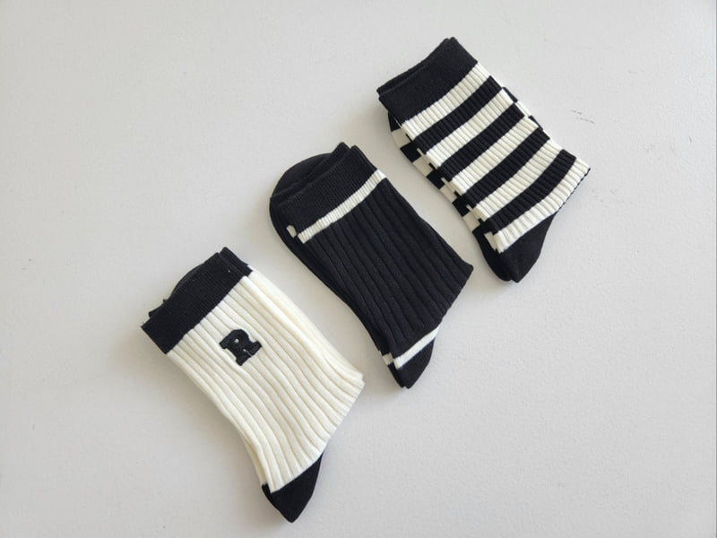Dudie - Korean Women Fashion - #momslook - R Stripe Set With Mom (set of 3)