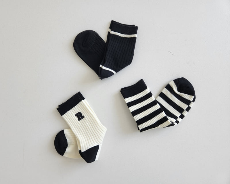 Dudie - Korean Women Fashion - #momslook - R Stripe Set With Mom (set of 3) - 3