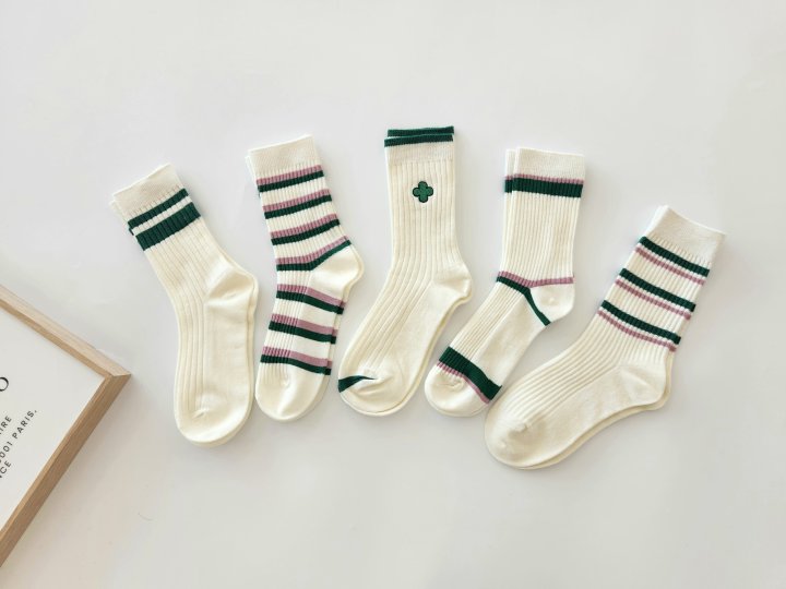Dudie - Korean Women Fashion - #womensfashion - Clover Set With Mom (set of 5) - 3