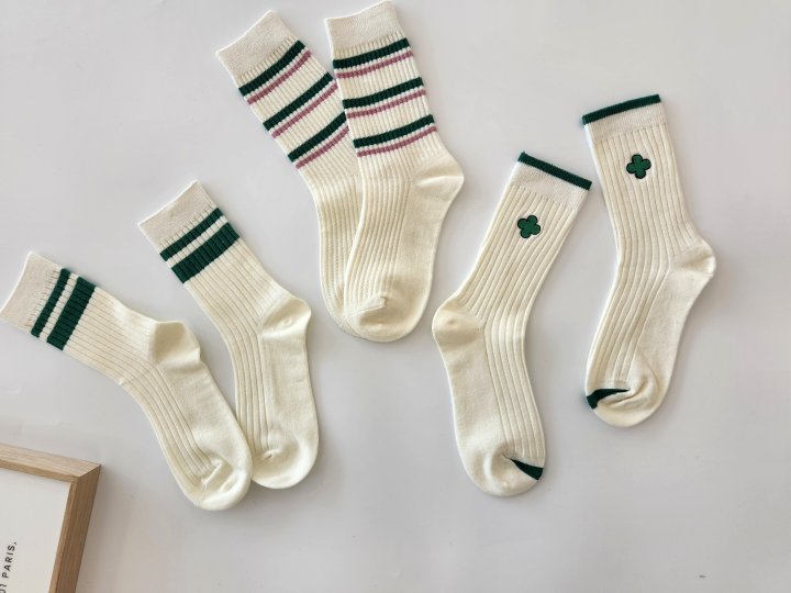 Dudie - Korean Women Fashion - #womensfashion - Clover Set With Mom (set of 5) - 5