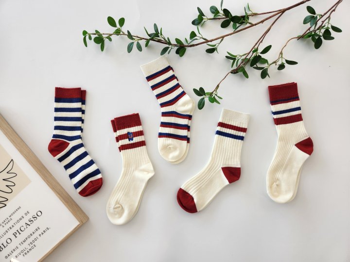 Dudie - Korean Women Fashion - #womensfashion - RedBlue Set With Mom (set of 5)