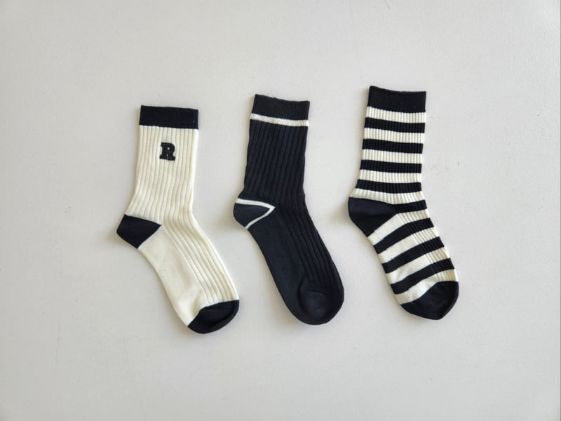 Dudie - Korean Women Fashion - #womensfashion - R Stripe Set With Mom (set of 3) - 2