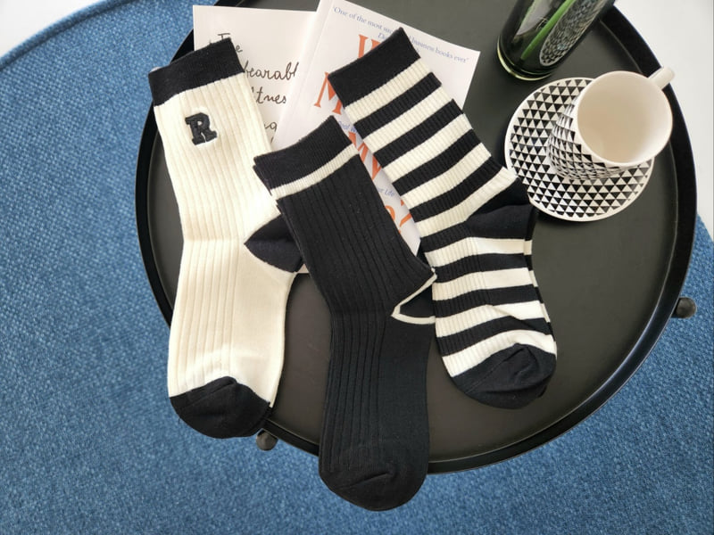 Dudie - Korean Women Fashion - #momslook - R Stripe Set With Mom (set of 3) - 4