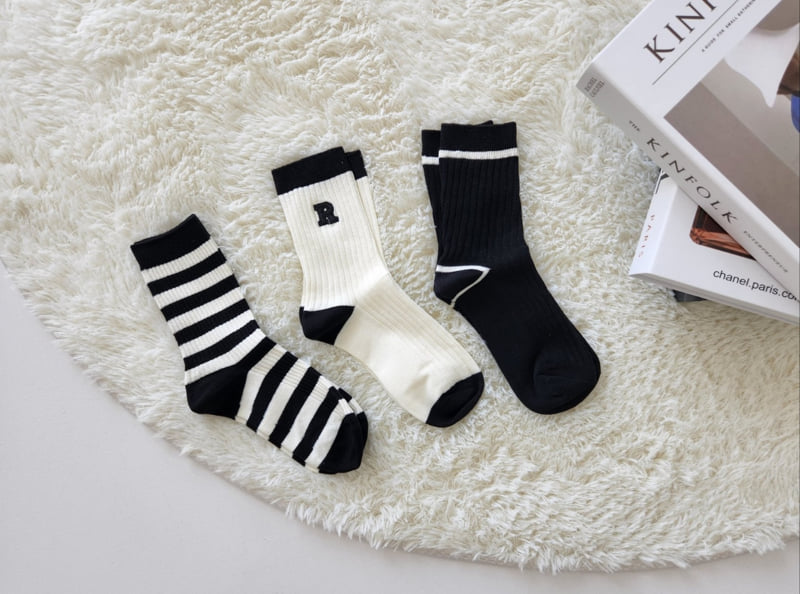 Dudie - Korean Women Fashion - #womensfashion - R Stripe Set With Mom (set of 3) - 8