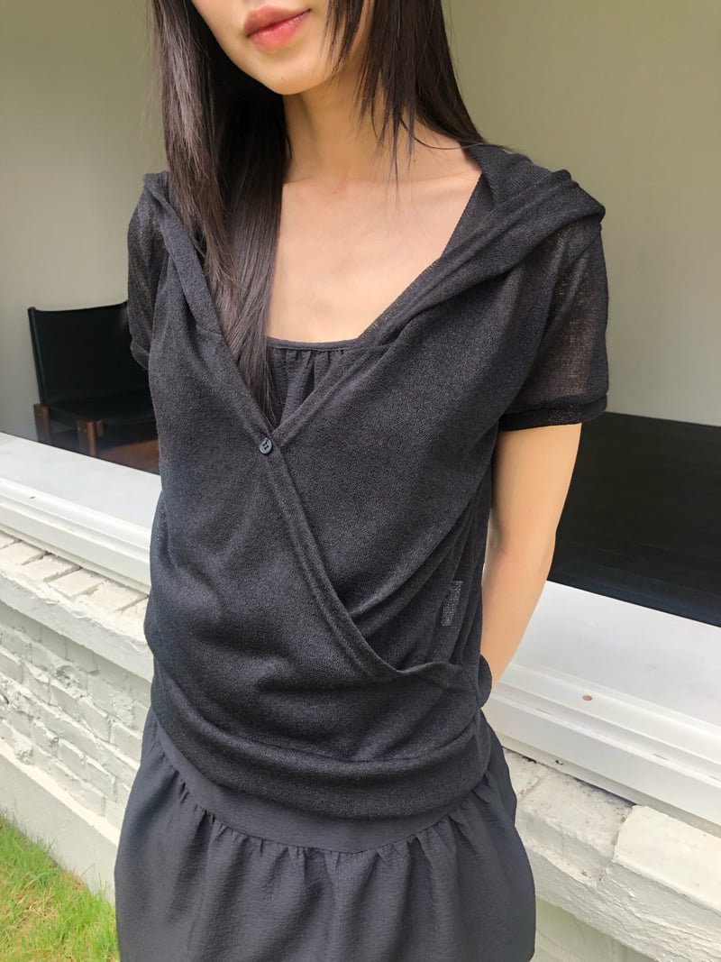 Flash - Korean Women Fashion - #momslook - One Button Hoodie - 3