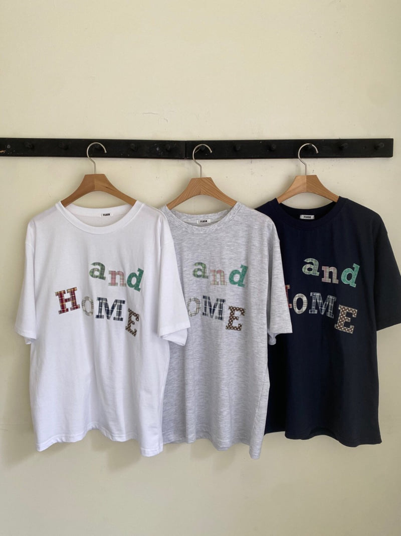 Flash - Korean Women Fashion - #romanticstyle - And Home Tee - 11