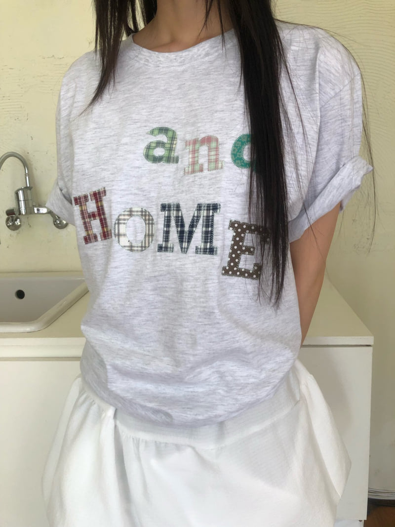 Flash - Korean Women Fashion - #vintageinspired - And Home Tee - 7