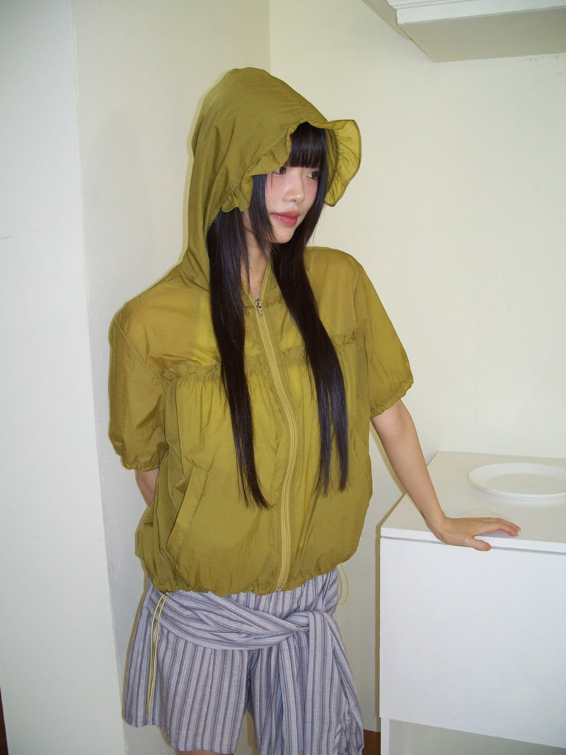 Flash - Korean Women Fashion - #vintageinspired - Rain Frill Jacket - 6