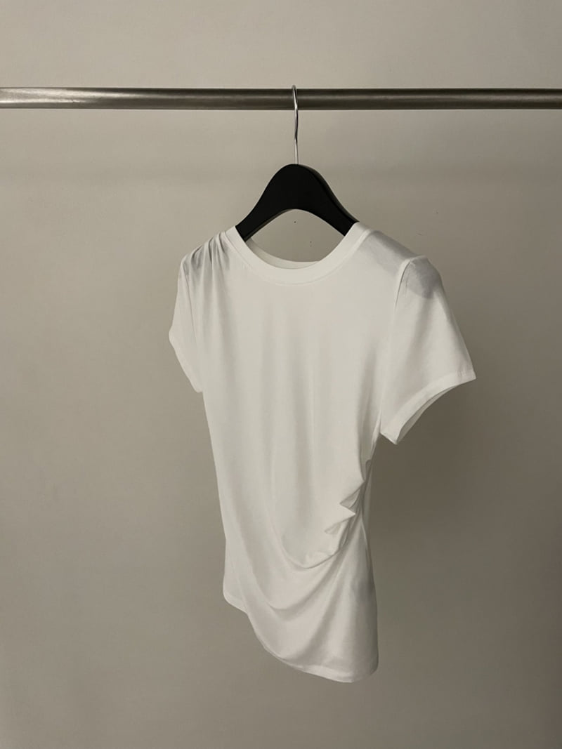 Flatgarden - Korean Women Fashion - #momslook - Tencel Shirring Tee - 10