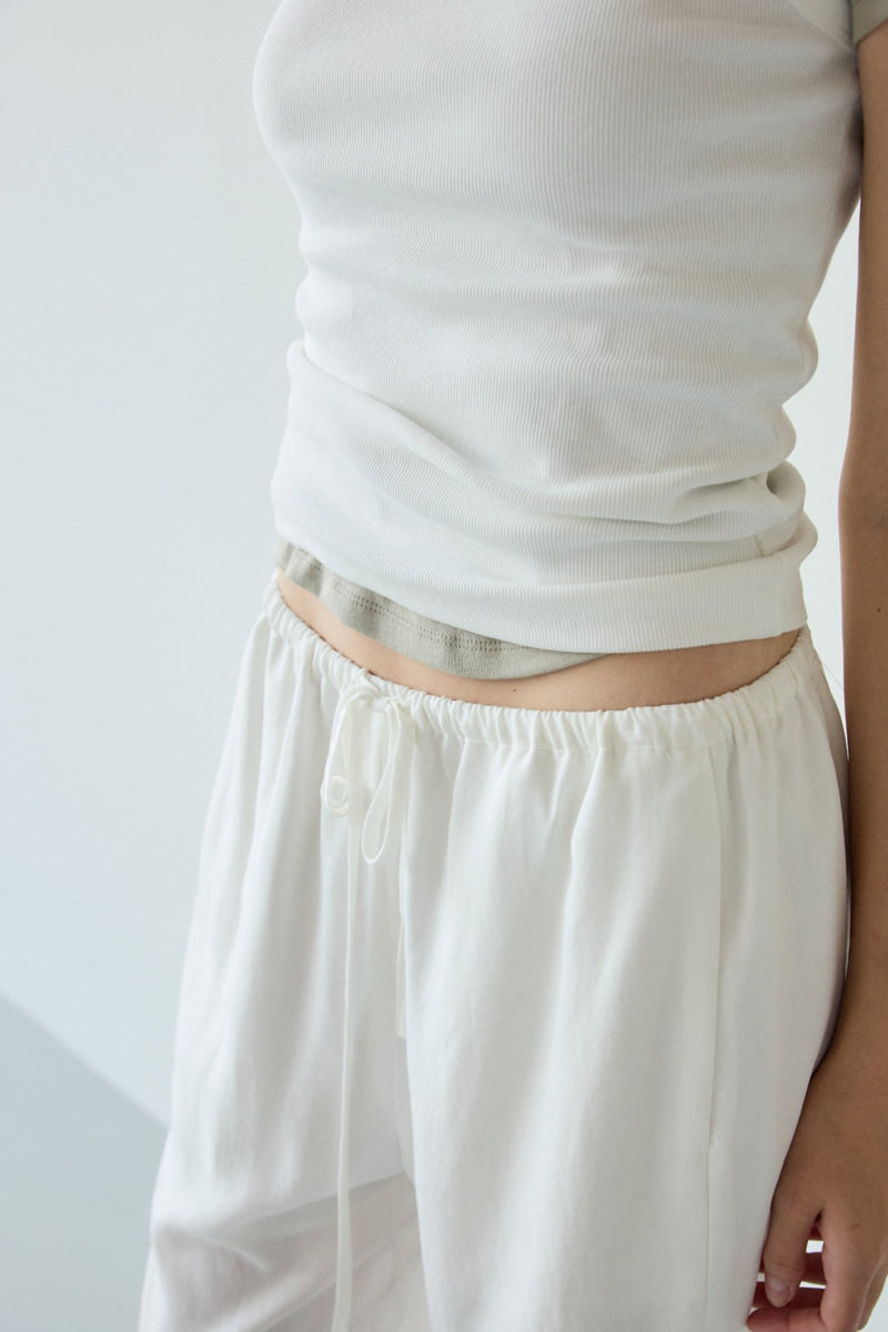 Flatgarden - Korean Women Fashion - #momslook - Rozan Banding Pants