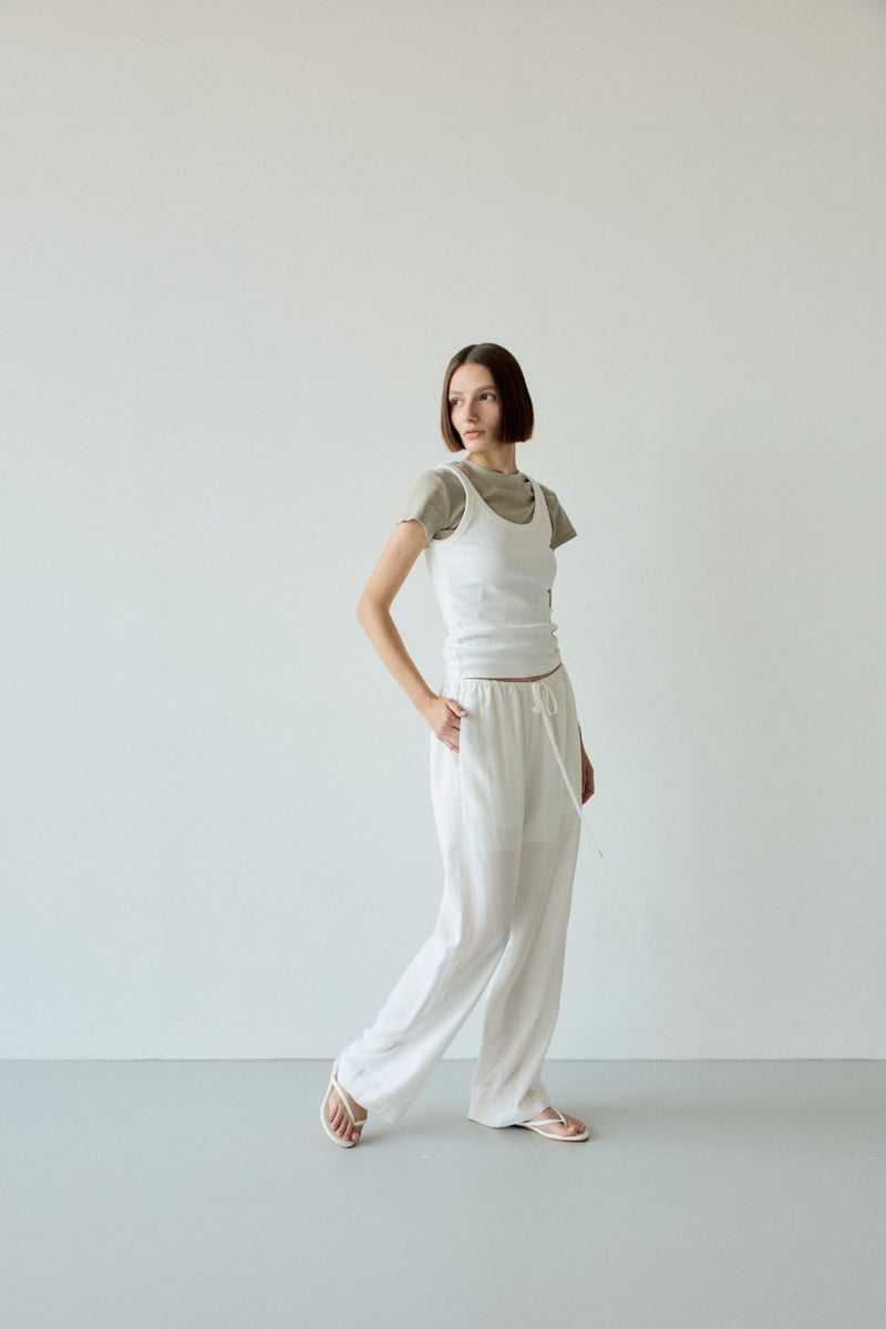 Flatgarden - Korean Women Fashion - #momslook - Rozan Banding Pants - 3
