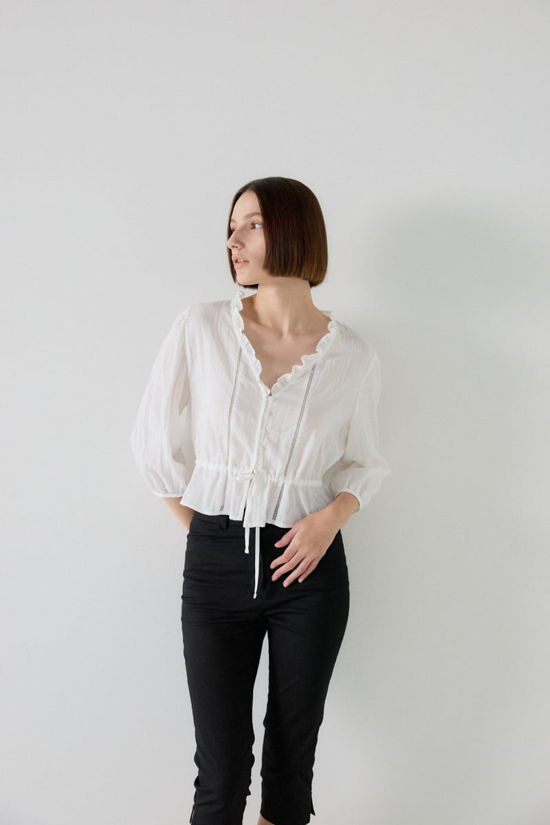Flatgarden - Korean Women Fashion - #momslook - Frill Lena Blouse - 6
