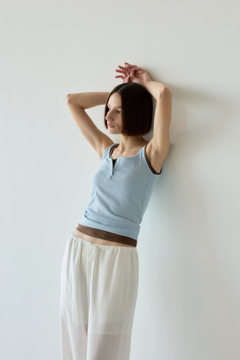 Flatgarden - Korean Women Fashion - #momslook - Open Ribbed Sleeveless - 2